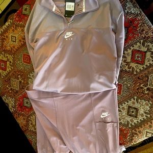 Lavender 3x Nike pullover jacket and 3x Nike tights